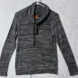 Joe Fresh Women's Cowl Neck Hoodie Gray XS Long Sleeve Casual Top